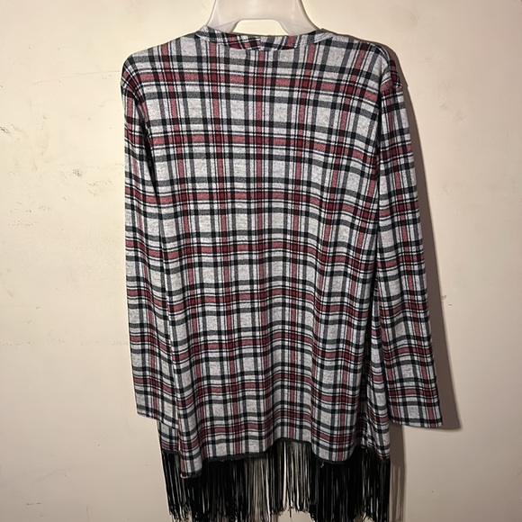 Red black and grey flannel light jacket by M ❤️ Fasis XL - Picture 3 of 3